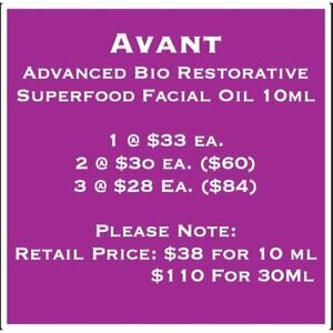 Avant Advanced Bio Restorative Superfood Facial Oil 10ml